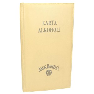 Karta alkoholi personalizowana z logo 0997_1 Okładki na karty menu