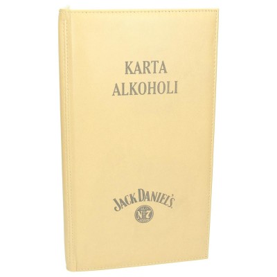 Karty alkoholi z eko skóry na zamówienie 0997