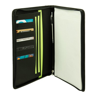 Teczka skórzana na suwak z notatnikiem SK.NOT-2 0648 Teczka skórzana na suwak z notatnikiem SK.NOT-2 0648