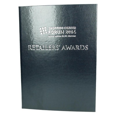 Oprawa DYPL-8 ze srebrnym tłoczeniem logo 0821 Oprawa DYPL-8 ze srebrnym tłoczeniem logo 0821