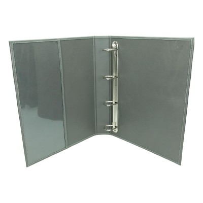 Segregator w skórze szarej 0862 Segregator w skórze szarej 0862