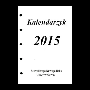 Wkład kalendarzowy do organizera Mikro tydzień na stronie 1