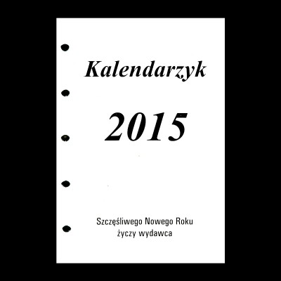 Wkład kalendarzowy do organizera MIKRO tydzień na stronie