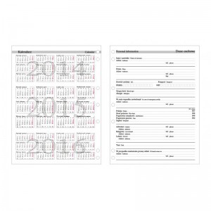 Wkład kompletny A-4 do organizerów A-4 2