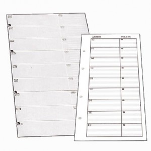 Wkłady tele-adresowe (ekoskóra) 1