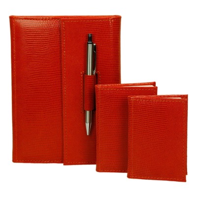Zestaw skórzany notes, notatnik i notes teleadresowy 0676 Zestaw skórzany notes, notatnik i notes teleadresowy 0676