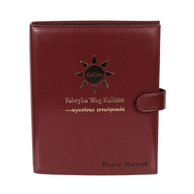 Teczka segregator ze złoconym logo 3256 Teczka segregator ze złoconym logo 3256