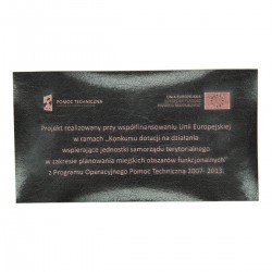 Grawer na ekoskórze, wysokość liter 2-3 mm