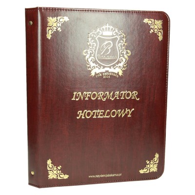 Teczka z ringiem na informacje o hotelu 0392 Teczka z ringiem na informacje o hotelu 0392
