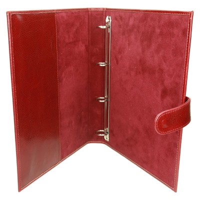 Teczka segregator ze skóry bordowej 1140 Teczka segregator ze skóry bordowej 1140
